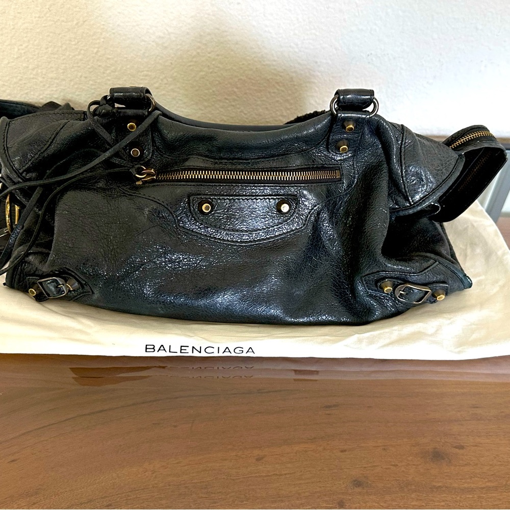 Balenciaga City Bag ,Large Black with Dust Bag